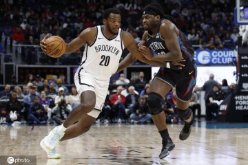 小波特30+13哈里斯空砍18+10 篮网送活塞3连败